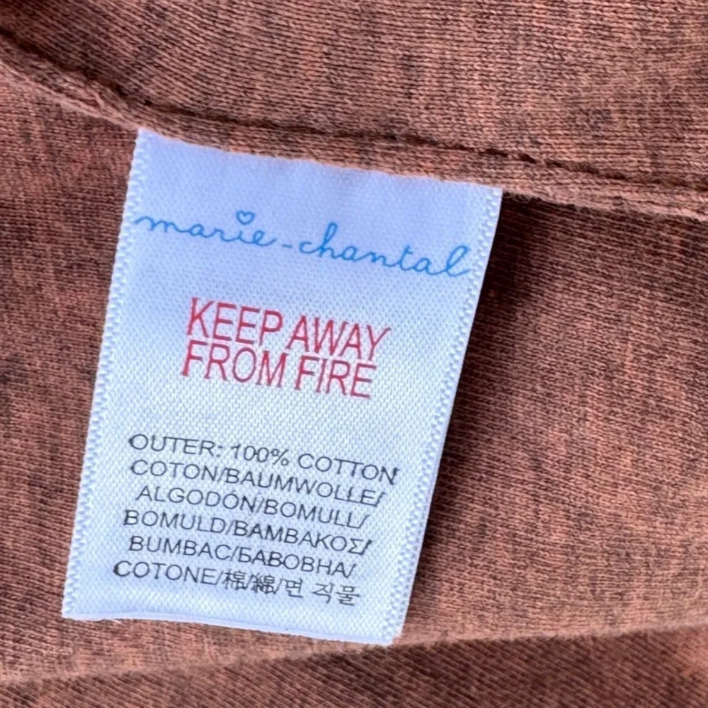 Marie Chantal Toggle Jacket Kids 10 Coral Orange Hooded Canvas Coat Excellent